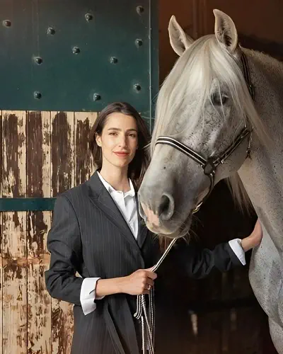 Rajwa Al Saif with Horse