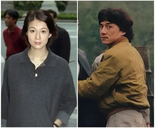 Jackie Chan and Elaine Ng Yi-Lei