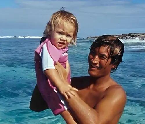 Mikala Jones and his daughter Bella