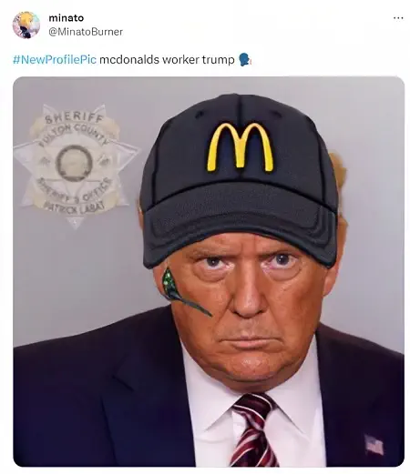 McDonald's Worker Trump