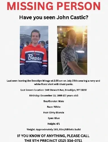 Missing John Castic Poster