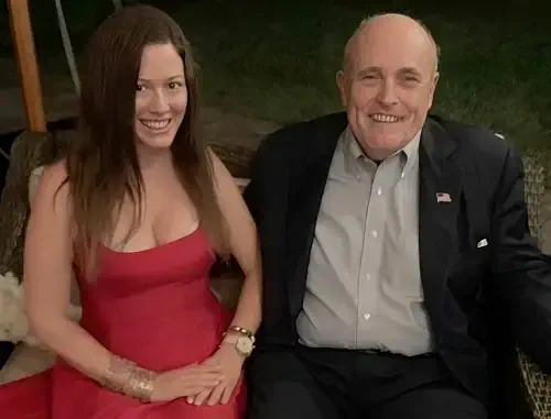 Noelle Dunphy with Rudy Giuliani