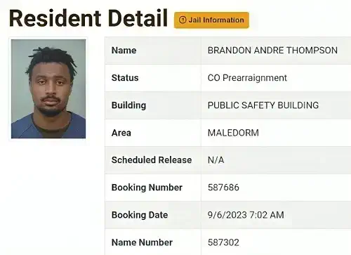 Brandon Thompson arrest report