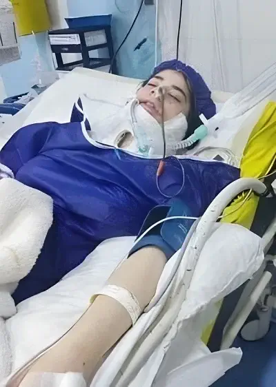 Armita Geravand in hospital