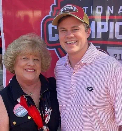 Jett Puckett with his mother