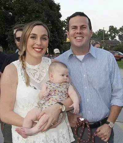 Kevin Boyle with ex wife Caitlyn and daughter Keria